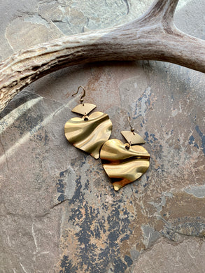 Wavy Heart Earrings
