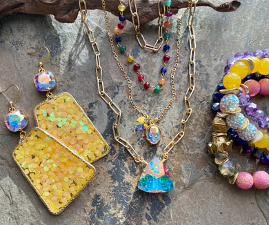 Sunny Days Ahead Yellow Earrings