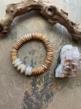 Pearl Disc Coconut Bead Bracelet