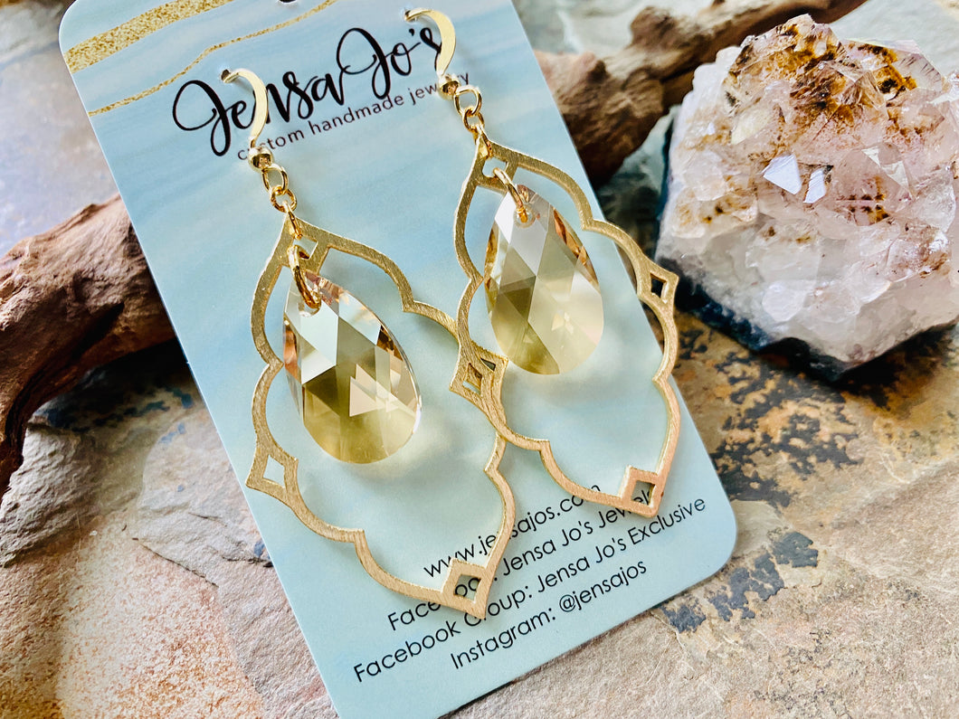 Gold Cage Earrings