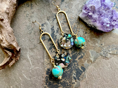 Wild & Blue Abalone Earrings