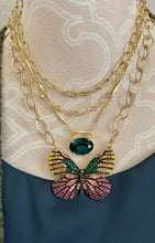 Bejeweled Butterfly Necklace