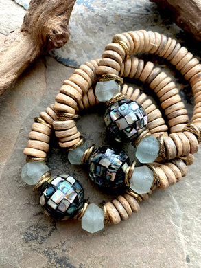 Abalone Sphere Bracelet