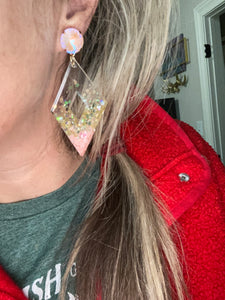 Pink Lady Diamond Earrings