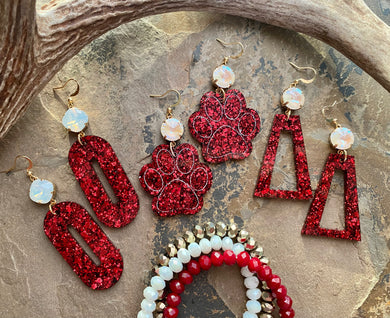 Maroon Spirit Earrings