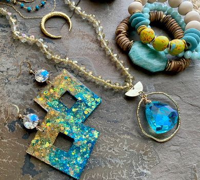 Turquoise & Gold Glam Jewels