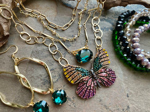 Bejeweled Butterfly Necklace