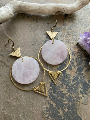 Rosie Rose Quartz Earrings