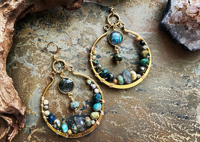 Talia Labradorite Earrings